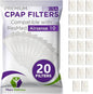CPAP Filters Disposable Felt Pollen air Filter 20 Pack Compatible with ResMed Airsense 10, Aircurve 10, S9 Series - Made in The USA - Universal CPAP Filter Supplies - Machines - by Mars Wellness