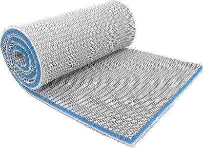 Aquarium Filter Media,48"x12"- 8-Layer Filter Sponge Pad for Fish Tank and Pond,Cuttable & Washable Aquarium Filter Floss for Crystal Clear Water
