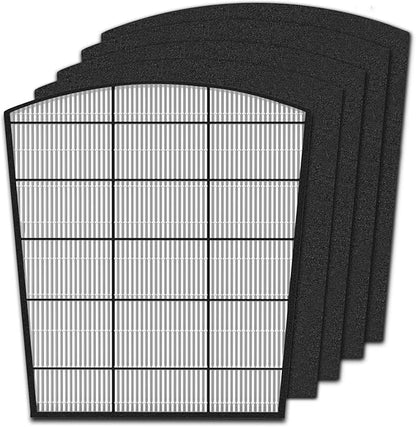 H-HF800-VP Filter Replacement, Compatible with Hunter HP800 Air Purifier Series, Part Number H-HF800-VP H-PF800, 1 Filter and 4 Carbon Pre-Filter