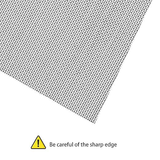 2 Packs 304 Stainless Steel Woven Wire 120 Mesh Fine Screen Mesh Steel Woven Mesh for Filter Mesh, Filtration Cloth, 11.8 x 39.3 Inch