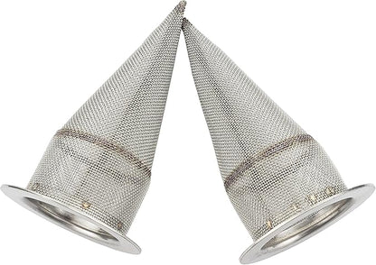 2 PCS-Cone-Type Stainless Steel Spark Arrestor 1.625” fit Honda CRF230 CRF250L CRF450 Kawasaki KLX125 KLX230 KLX230R KX450F KLR650 Yamaha TTR125 TT250 YZF426 SSR 125TR FMF Powercore 4 Can-Am Outlander