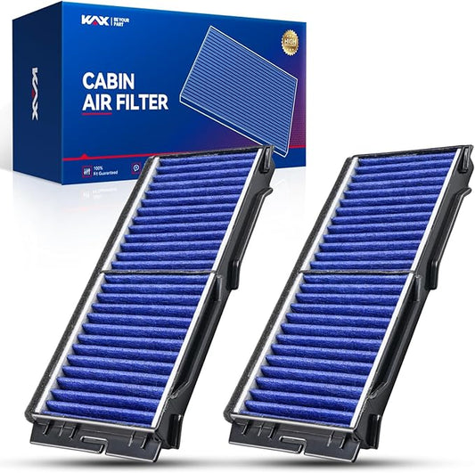KAX Premium Cabin Air Filter with Dual Active Carbon, CF11672 Replacement for Mazda 3 2010 2011 2012 2013, Strong Adsorption Passenger Compartment Air Filter