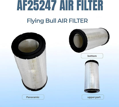 AF25247 Air Filter Compatible with Select semi Truks. Replacement OE#: 5839AF25247 3076CA8180 ABPN10GAF25247 BNP534816 EAF5100 DNP534816 85114076