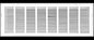 HVAC Premium 32" X 10" Steel Return Air Filter Grille for 1" Filter - Fixed Hinged - HVAC DUCT COVER - Flat Stamped Face - White [Outer Dimensions: 34 5/8"w X 12 5/8"h]