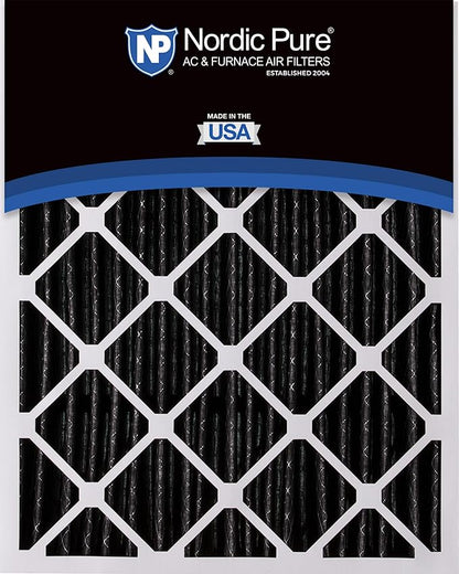 Nordic Pure 20x25x5 (Actual Size: 19 7/8 x 24 7/8 x 4 3/8) Honeywell Replacement Air Filters MERV 12 Plus Carbon 1 Pack