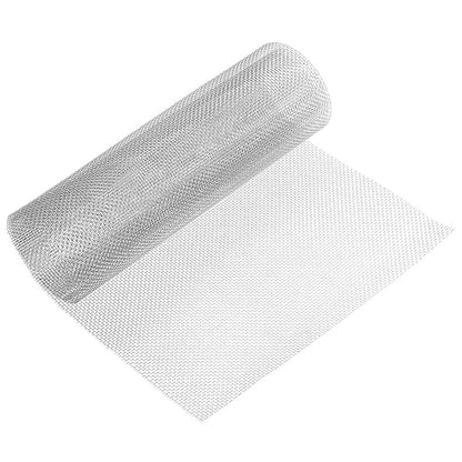 uxcell 10 Mesh 39" x 12" Woven Wire Mesh, 304 Stainless Steel Air Vent Filter Screen, Window Screen Mesh for DIY Projects Vents Cover Filtration Animals Fence