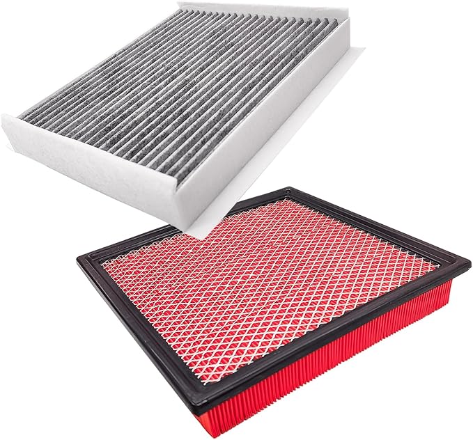 OPBU150-10262 Cabin and Engine Air Filter for Ford Expedition 2018-2024,Ford F-150 2015-2025,Lincoln Navigator 2018-2025.Replacement for CF12150,FL3Z-19N619-A,CA10262,7C3Z-9601-A