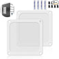 Dust Filter PC 140mm Computer Fan Filter Grills for Computer Cooler Fan/PSU/Routers 50 Mesh, Magnetic Frame PC Cooler Filter Dustproof Mesh (PVC, 140 * 140mm, 2pcs, White)