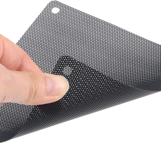 uxcell PC Dust Fan Screen with Screws for Cooling Dustproof Case Cover PVC 60mm 5pcs