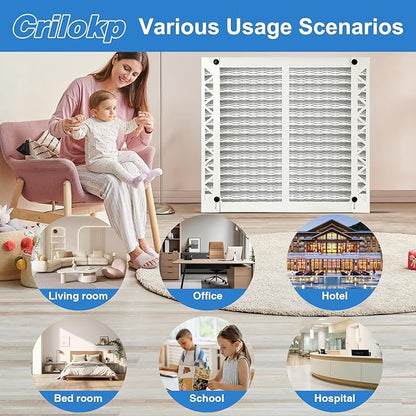 2 Pack 210 Replacement Filter Compatible with AprilAire Whole House Air Purifiers Model 1210, 1620, 2210, 2216, 3210, 4200,Size:20x25x4(20.2" x 25.4" x 3.77") MERV 11 Pleated HVAC AC Furnace Filter