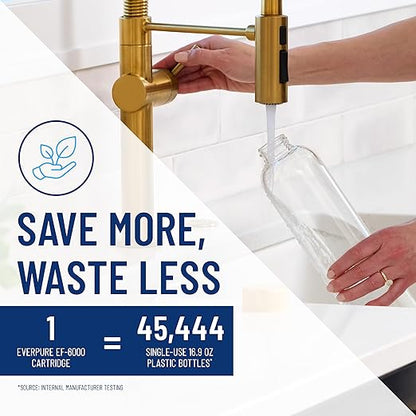 Pentair Everpure EF-6000 Full Flow Drinking Water System, EV985500, Includes Filter Head, Filter Cartridge, All Hardware and Connectors, 6,000 Gallon Capacity, 0.5 Micron