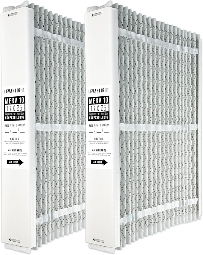 EXPXXFIL0016 16x25x5 Merv 10 Expandable Filter Media Replacement Compatible with Carrier EXPCCFIL0016 & Bryant EXPBBFIL0016 EZ-FLEX Heating and Cooling System, 2 Packs
