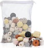 Segarty Filter Media,12 in 1 Bio Media for Aquarium Sump Filter Ceramic Rings Activated Carbon Bio Balls Freshwater Marine Biological Filter Media for Koi Fish Tank Pond Canister (1.1lb with Mesh Bag)