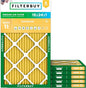Filterbuy 16x24x1 Air Filter MERV 11 Superior Pet & Allergy Defense (6-Pack), Electrostatic Pleated HVAC AC Furnace Filters Replacement, Made in USA (Actual Size: 15.38 x 23.38 x 0.75)
