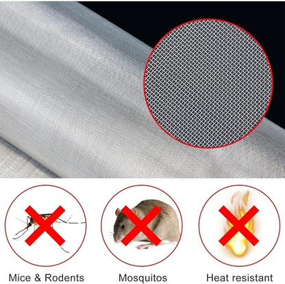 304 Stainless Steel Fine Wire Mesh Roll 60 Mesh 120 Mesh, Tight Weave Screen for Kitchen Hood and Dust Guard