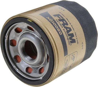 FRAM Ultra Synthetic Automotive Replacement Oil Filter, Designed for Synthetic Oil Changes Lasting up to 20k Miles, XG10060 with SureGrip (Pack of 2)