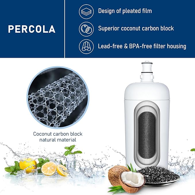 HF40-S/HF45-S Ice Maker Water Filter, Compatible with ICE140-S/ICE145-S Commercial Ice Maker Water Filtration System (1 Pack)