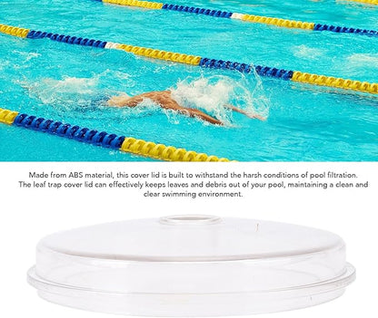 Pool Leaf Trap Cover Lid, Sand Filter Pump Replacement, 6.2 Inch Diameter, ABS Material - Easy Installation, Durable Weather, Clear Swimming Pool Maintenance