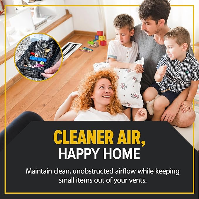 Screen for Home Air Vent Filters 4"x10", 2-Pack