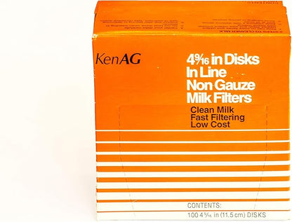 Kenag Milk Filter Disks 4-9/16" (100 disks) (1 Pack)