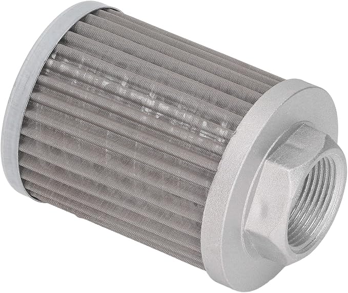 WALFRONT Hydraulic Suction Filter Stainless Steel Oil Filter 40LMin Rate for Hydraulic Systems Automotive and Engineering Machinery