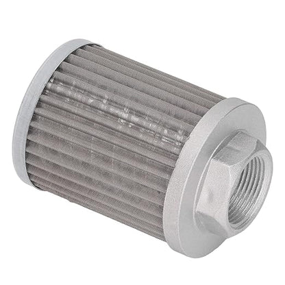Qiilu Suction Strainer Filter - Stainless Steel Oil Filter for Hydraulic Systems,Works with Car Engines and Generators - and Pollutants Removal