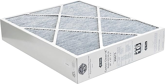 Lennox Healthy Climate Lennox X6675 20x25x5 Healthy Climate Carbon-Clean MERV 16 Filter Bundle with Same Day Supply Filter Change Reminder Magnet (1-Pack)
