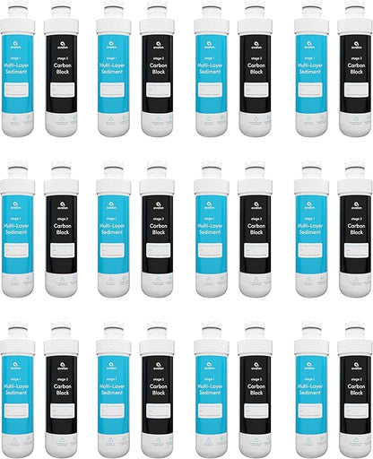 Avalon Genuine AVALONFILTER 2 Stage Replacement Filters Branded Bottleless Water Coolers, Patended, NSF Certified, 2 Count (Pack of 12), White