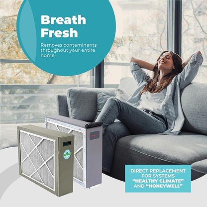 Healthy Climate Lennox X6675 20x25x5 Air Filter, Lennox Healthy Climate Carbon Clean Merv 16 Home Furnace Filter for HVAC system with Wholesalehome Cleaning Cloth