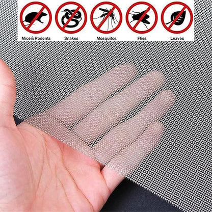 304 Stainless Steel Woven Mesh Panel, 50 Mesh 0.4mm Rustproof Metal Screen for Window Air Filters, Ventilation Covers, Animal Enclosures and Garden Barriers