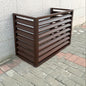 Pool pump covers for outside units, outdoor garbage can enclosures, aluminum outdoor garden air conditioner cover, sturdy and durable, noise-proof, suitable for gardens, balconies, walls ( Color : THR