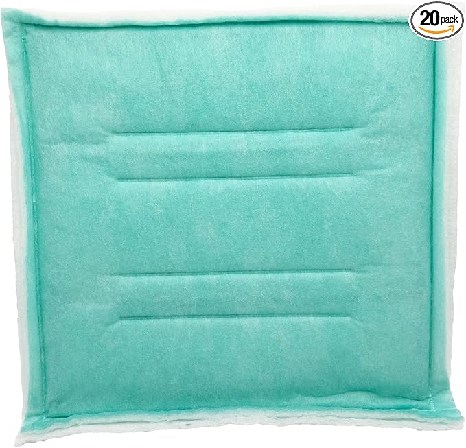 Paint Spray Booth Tacky Intake Filter Panel 20" x 20" (20/case)