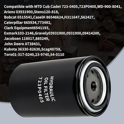 Log Splitter Hydraulic Oil Filter 723P0405 723-0405 120-818 6515541 Compatible with MTD Troy-Bilt LS27 LS27CC GS21T 522LS,Bobcat 700 720 721