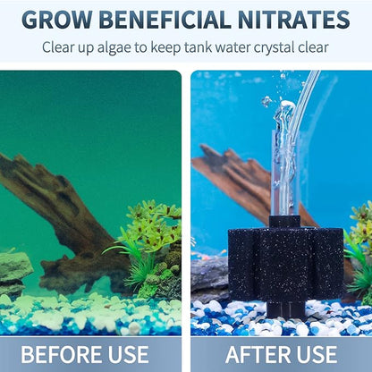 Pawfly Aquarium Bio Sponge Filter Quiet Betta Fry Shrimp and Small Fish Foam Filter for Fish Tank up to 30 Gallons, 4 Pack