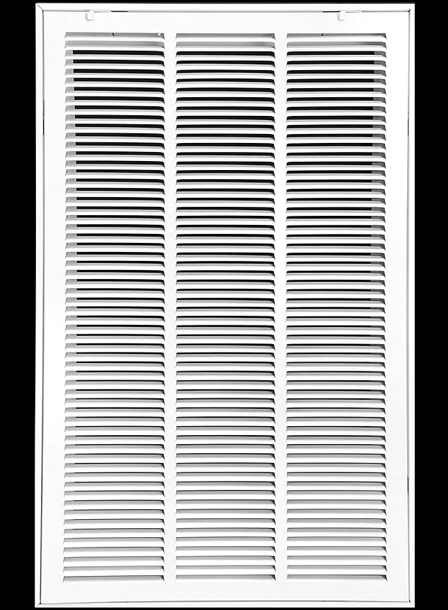 HVAC Premium 18 x 30 Duct Opening Steel Return Air Filter Grille, for 1-inch Filter, Removable Door, Flat Stamped HVAC Vent Cover Grille, Outer Dimensions 20.5 x 32.5