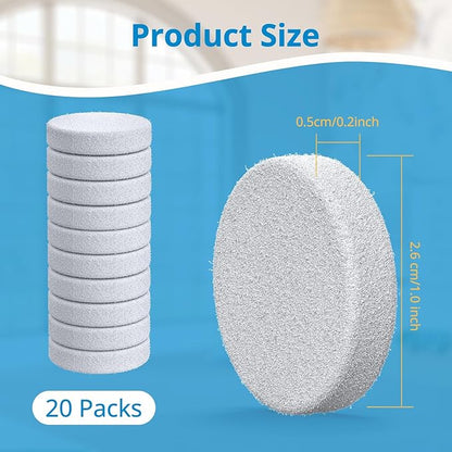 iSingo 20 Pack Core Mini Aroma Pads Replacement for LEVOIT LV-H128 Essential Oil Replacement Aromatherapy Refill Pads Compatible with LEVOIT Core Mini & LV-H128 Air Purifier, White