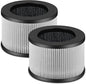 2 Pack MK01 MK06 Air Filter Replacement Compatible with Aroeve MK01 MK06, ToLife TZ-K1 and Kloudi DH-JH01 Filter, Smoke Remover Version, Grey