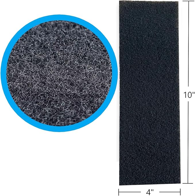 Activated Carbon Air Vent Filters for Home - 4" x 10" Dust Control - Air Filter Freshener for Home Vents to Purify Indoor Air and Homes - Register Filters for Floor Vents (48-Pack)