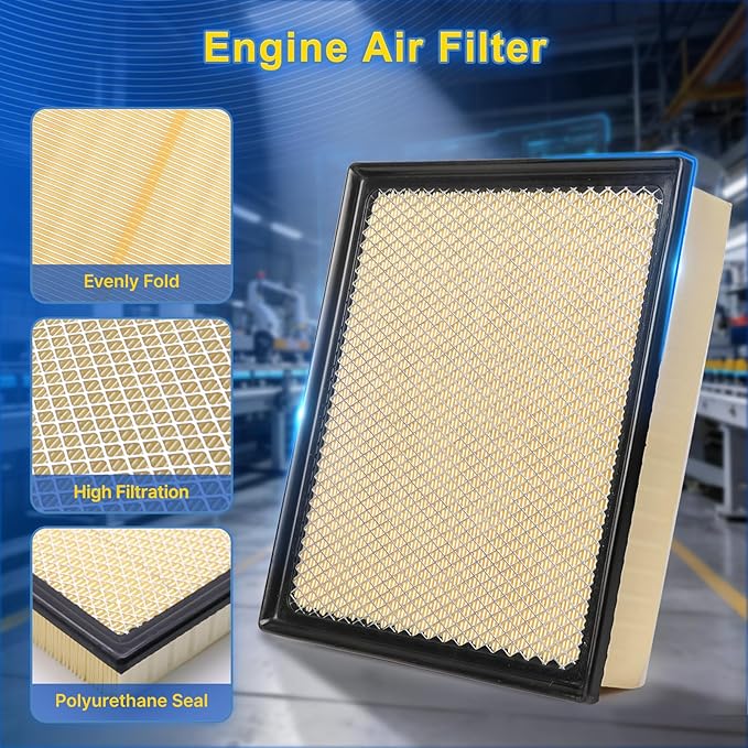 Cabin & Engine Air Filter Kit for 2016-2023 Tacoma 3.5L(Gas)