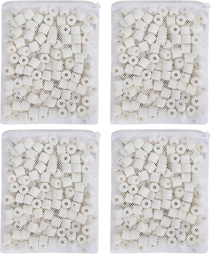 JIH Aquarium Bio Ceramic Rings Filter Media for Pond Fish Tank Canister Filter (4 lbs)