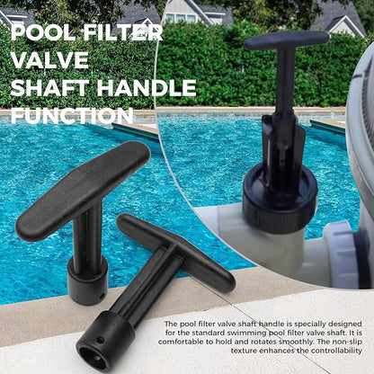 273089 Pool Filter Valve Shaft Handle for Pentair Pool Backwash Valve, 2 Inch Plastic Piston Shaft Handle for Pool and Spa Multiport Push and Pull Valve 261047 261165, 2 Pack
