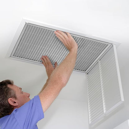 VEVOR Electrostatic Air Filter, 16x25x1 inch Washable & Reusable Aluminum AC/HVAC Furnace Filter, MERV 8 Long Lifetime, Healthier Home or Office (Actual Size: 15.5 x 24.65 x 0.82 in)