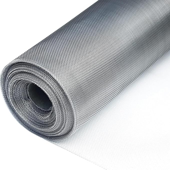 80 Mesh Stainless Steel Woven Screen, Rust-Resistant Filter Panel for Window, Door, Ventilation, HVAC, Sieve, Strainer, Fencing, Craft, DIY, Insect Screen, Wire Mesh