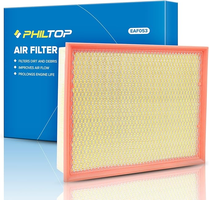 PHILTOP Engine Air Filter, Compatible with CA8756 Chevrolet Silverado 1500, Tahoe, Silverado 2500 HD, Silverado 1500 Classic, Suburban 1500, Suburban, Avalanche 1500, Silverado 1500 LD