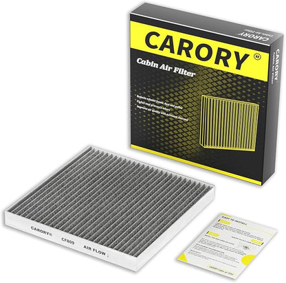 Cabin Air Filter w/Activated Carbon for Chevy Silverado 1500 2014-2018, Tahoe 2015-2020, Suburban 2015-2020, GMC Sierra 1500 2014-2018, Yukon 2014-2020, Yukon XL 2014-2020