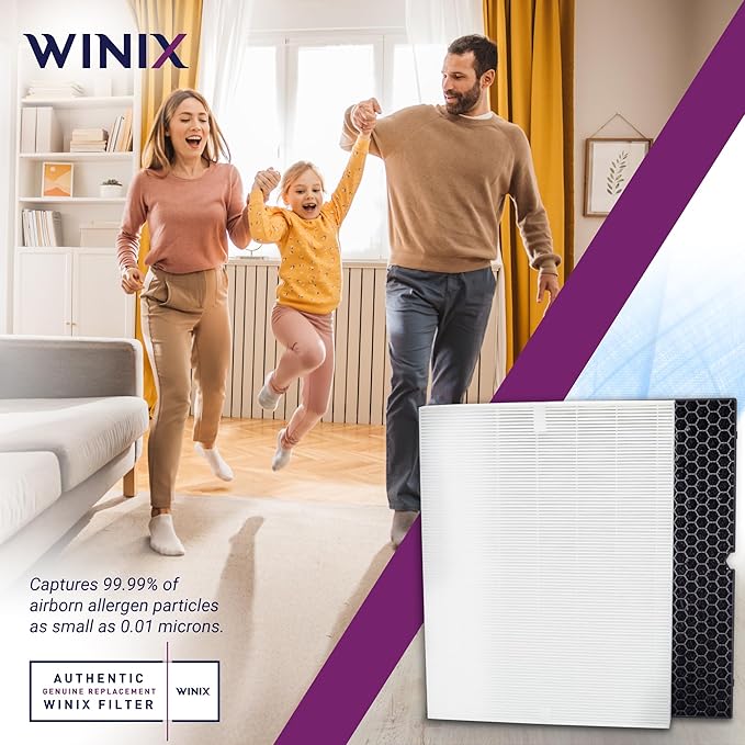 Genuine Winix Filter Q –1712-0123-00 with Activated Carbon for Odor Control