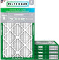 Filterbuy 19.5x35.5x1 Air Filter MERV 8 Essential Dust & Allergy Defense (6-Pack), Electrostatic Pleated HVAC AC Furnace Filters Replacement, Made in USA (Actual Size: 19.50 x 35.50 x 0.75)