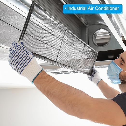 PATIKIL 40" L x 16" W Woven Wire Mesh, 350 Mesh 304 Stainless Steel Air Vent Filter Screen with Gloves for Window Security Vent Cover Filtration Animals Fence