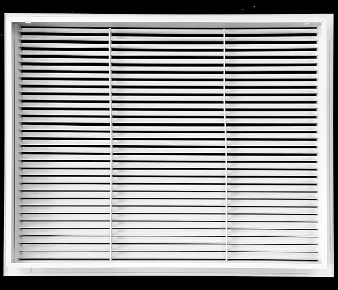 20" X 40" Aluminum Return Filter Grille - Easy Airflow - Linear Bar Grilles [Outer Dimensions: 22.5w X 42.5h]