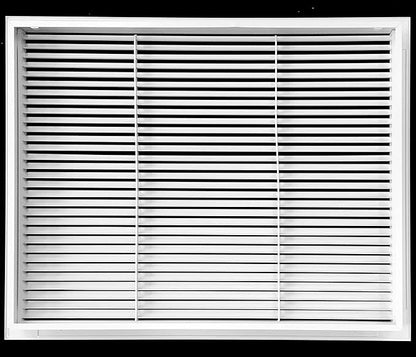 20" X 14" Aluminum Return Filter Grille for 1" Filter - Easy Airflow - Linear Bar Grilles [Outer Dimensions: 22.5w X 16.5h]